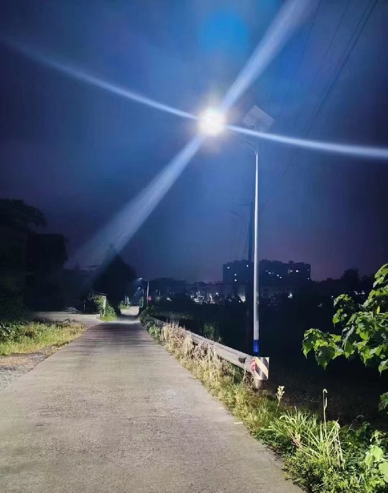 太阳能路灯    照亮汉寿乡村振兴路​