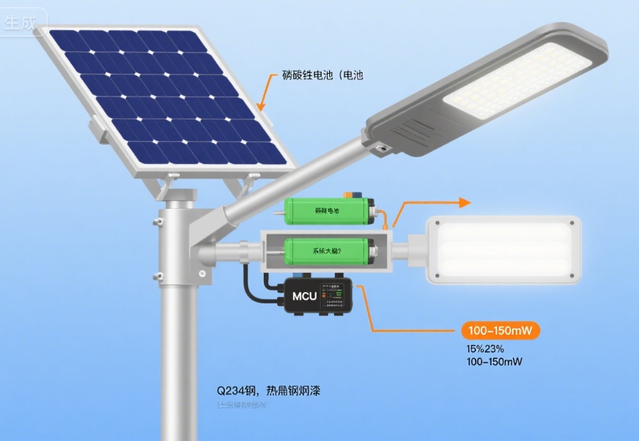 太阳能路灯的组成：解密绿色照明的核心构造