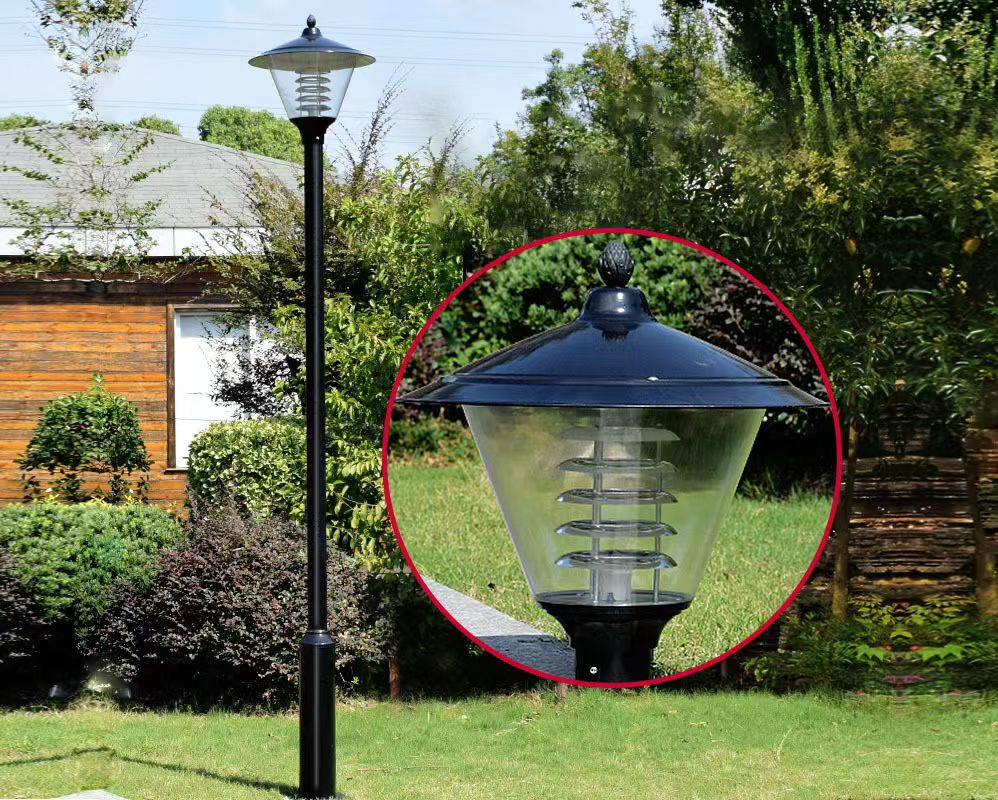 旅游度假村高端照明方案：3.5 米灯杆与市电大款式灯头的完美适配