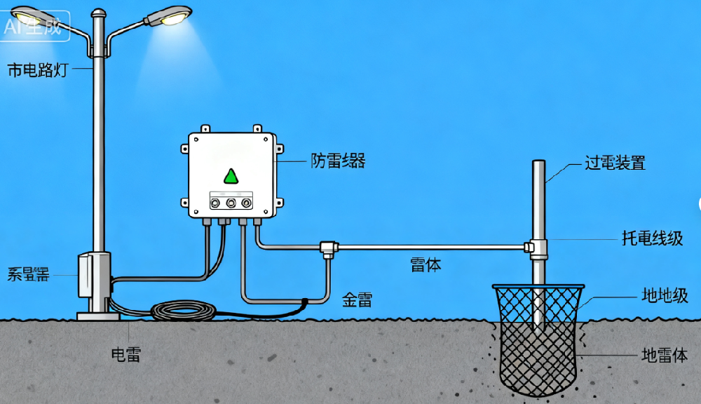 创阳照明市电路灯防雷防护方案：筑牢城市照明安全防线