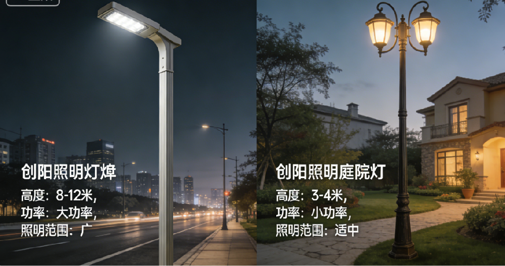 创阳照明 路灯与庭院灯的核心区别